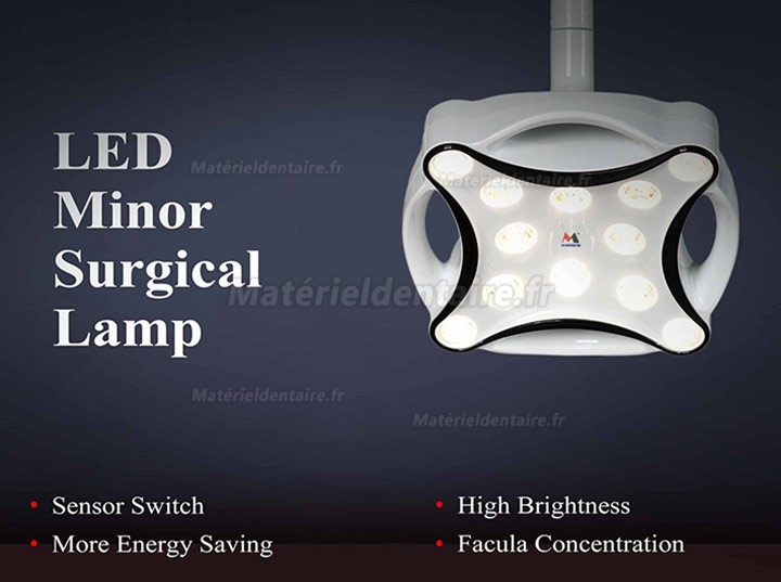 Micare JD1700 Lampe chirurgicale dentaire Lampe LED Scialytique (modèle à pied)